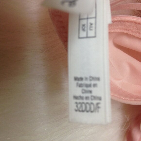 Le Mystere Second Skin Back Smoother Underwire Bra Pink Chiffon 32DDD/F NWT - Picture 5 of 10